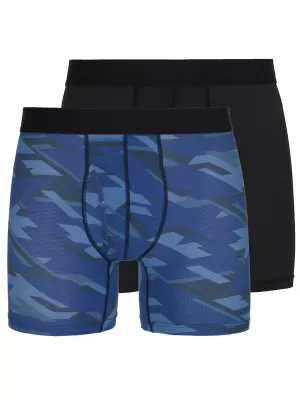 Pánske boxerky 2pack KILPI 2P NETT-M RM0214KI TMAVO MODRÁ/ČIERNA