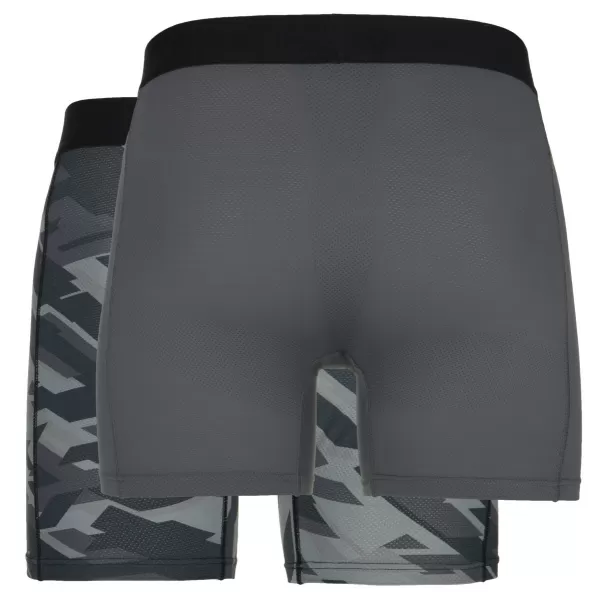  Pánske boxerky 2pack KILPI 2P NETT-M RM0214KI TMAVO ŠEDÁ / KHAKI 