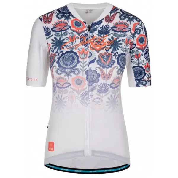  Dámsky cyklo dres KILPI ORETI-W RL0327KI biela 