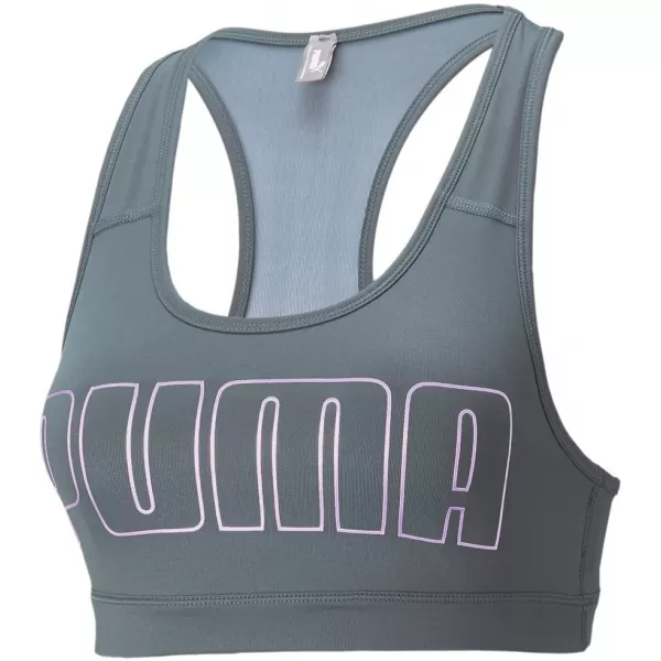  Dámska podprsenka PUMA MID IMPACT 4KEEPS GRAPHIC BRA PM 520306-42 GRAY 