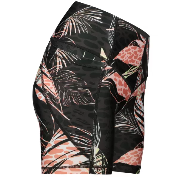  Dámske šortky PUMA TRAIN TREND AOP EVERSCULPT HIGH WAIST 5 TIGHT SHORT 521610-01 ČIERNA 
