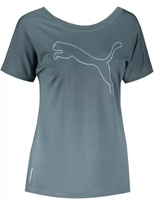 Dámske tričko PUMA TRAIN FAVORITE JERSEY CAT TEE 520260-42 GRAY