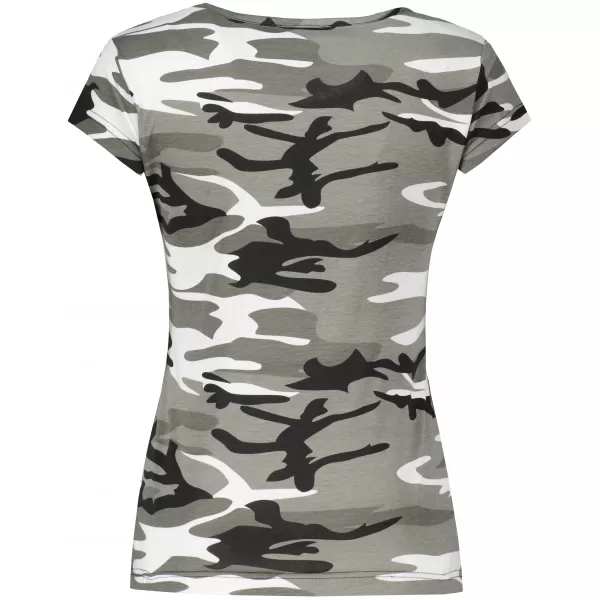  Dámske tričko ALTISPORT ALW002C122 CAMO GREY/RUŽOVÁ 