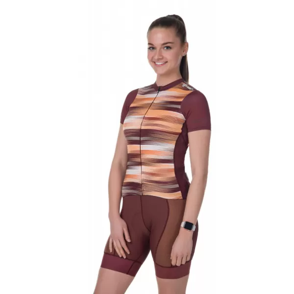  Dámsky cyklo dres KILPI MOATE-W RL0325KI TMAVO červená 