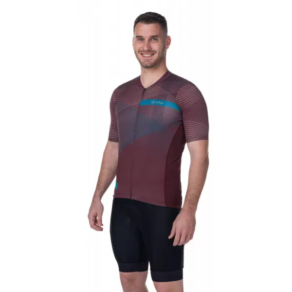  Pánsky cyklo dres KILPI NERITO-M RM0310KI TMAVO červená 