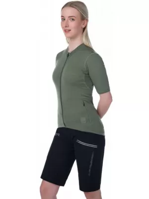 Dámsky cyklo dres KILPI MEARIL-W RL0324KI KHAKI