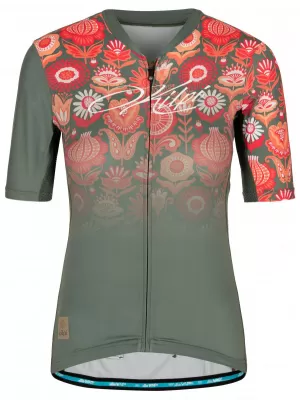 Dámsky cyklo dres KILPI ORETI-W RL0327KI KHAKI