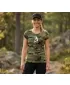 Dámske tričko ALTISPORT ALW002C122 CAMO GREEN/BIELA