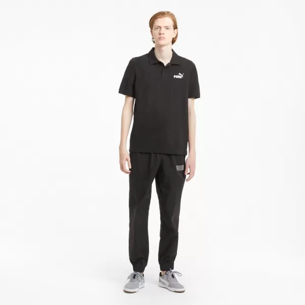  Pánske tričko s golierom PUMA ESS PIQUE POLO 586674-01 BLACK 