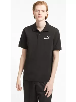 Pánske tričko s golierom PUMA ESS PIQUE POLO 586674-01 BLACK