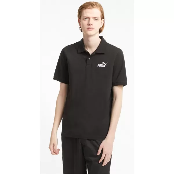  Pánske tričko s golierom PUMA ESS PIQUE POLO 586674-01 BLACK 