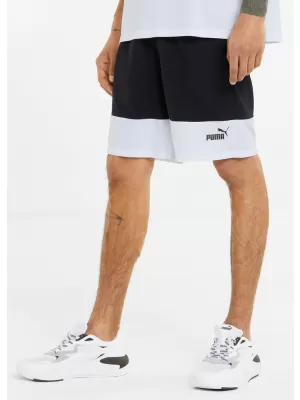 Pánske kraťasy PUMA POWER COLORBLOCK WOVEN SHORTS 9 848819-01 BLACK