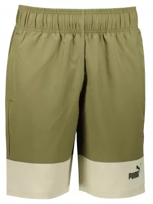 Pánske kraťasy PUMA POWER COLORBLOCK WOVEN SHORTS 9 848819-32 GREEN