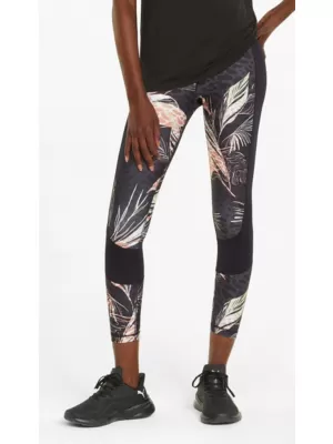 Dámske legíny PUMA TRAIN AOP EVERSCULPT HIGH WAIST 7/8 TIGHT 521606-51 BLACK