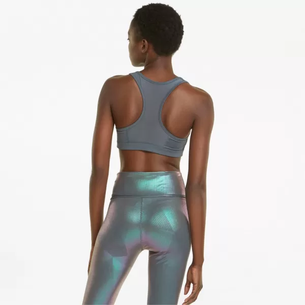  Dámska podprsenka PUMA MID IMPACT 4KEEPS GRAPHIC BRA PM 520306-42 GRAY 