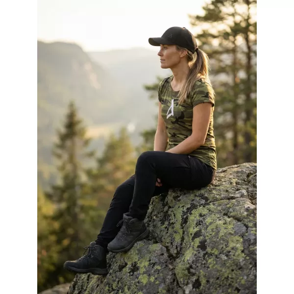  Dámske tričko ALTISPORT ALW002C122 CAMO GREEN/BIELA 