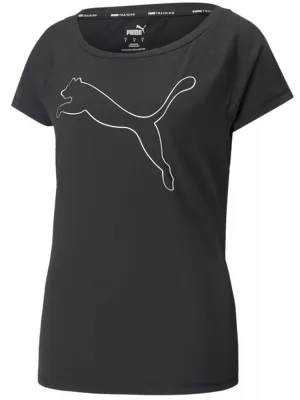 Dámske tričko PUMA TRAIN FAV JERSEY CAT TEE 522420-01 BLACK