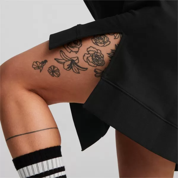  Dámska mikina PUMA HER HOODED DRESS 670817-01 BLACK 
