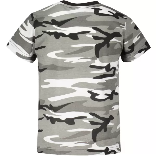  Detské tričko ALTISPORT ALK002C149 CAMO GREY/MODRÁ 