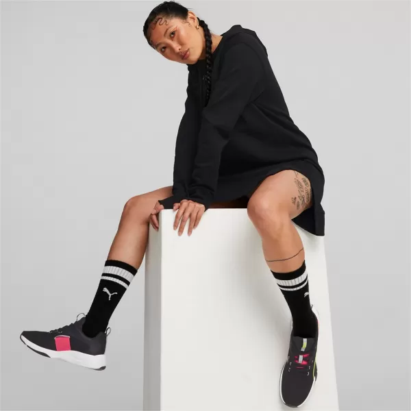  Dámska mikina PUMA HER HOODED DRESS 670817-01 BLACK 
