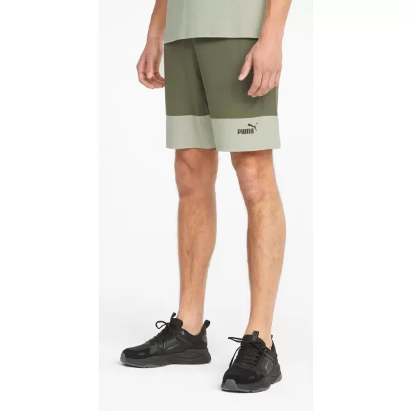  Pánske kraťasy PUMA POWER COLORBLOCK WOVEN SHORTS 9 848819-32 GREEN 