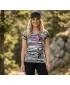 Dámske tričko ALTISPORT ALW002C122 CAMO GREY/RUŽOVÁ