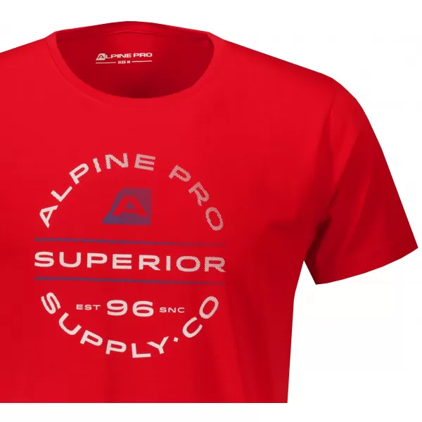  Pánske tričko ALPINE PRO ALLON MTSY761 ČERVENÁ 