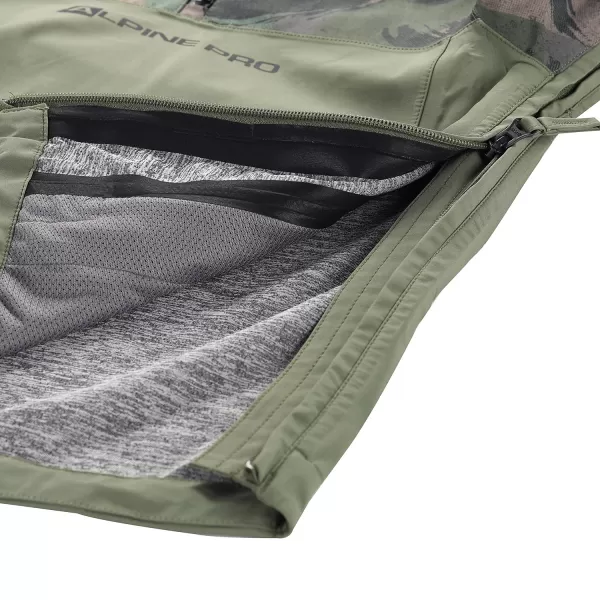  Detská bunda ALPINE PRO GIBBO KJCY250 OLIVOVÝ 