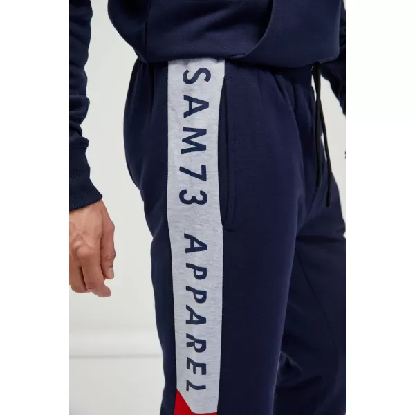  Pánske tepláky SAM 73 ALDON MK 748 TMAVO modrá 