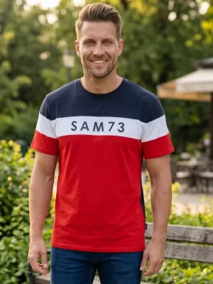 Pánske tričko SAM 73 KAVIX MT 815 červená
