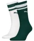 Ponožky PUMA CREW HERITAGE STRIPE 2P 907944-07 GREEN