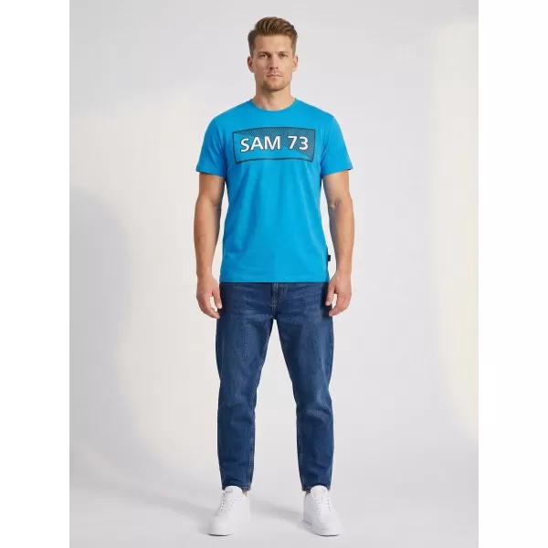  Pánske tričko SAM 73 FENRI MT 814 JASNE modrá 