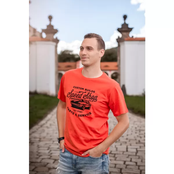  Pánske tričko ALTISPORT MAAS MTSX748 ČERVENÁ 