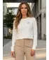 Dámska crop top mikina ALTISPORT BYB/ALW056BY131 BIELA