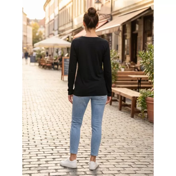 Dámske tričko s dlhým rukávom ALTISPORT CARRYOVER ALW137169 ČIERNA RUŽOVÁ 
