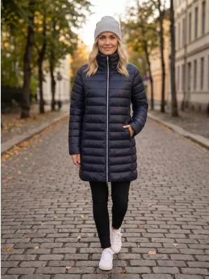 Dámsky kabát SAM 73 TAONA WB 846 TMAVO modrá