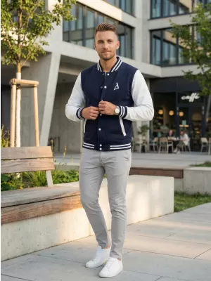 Pánska mikina ALTISPORT BYB/ALM002BB004 NÁMORNÁ MODRÁ