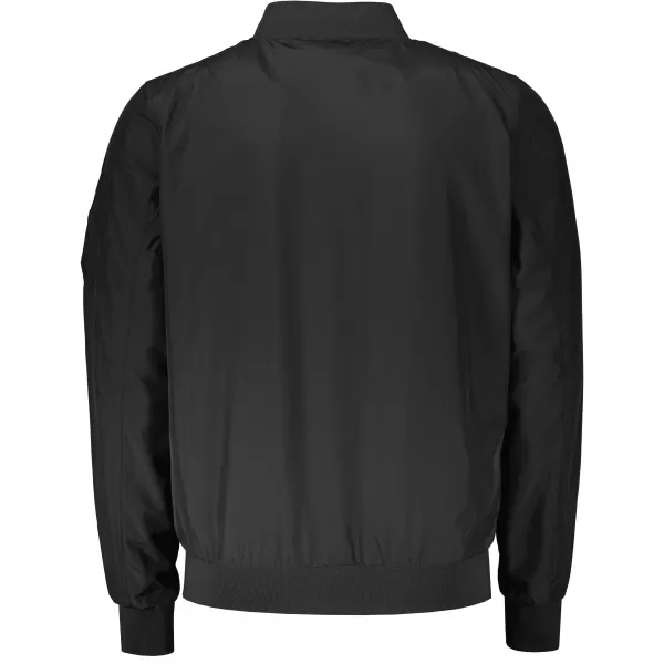  Pánska bomber bunda ALTISPORT BYB/ALM002BY045 ČIERNA A STRIEBORNÁ 