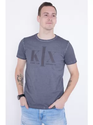 Pánske tričko KIXMI OLWEN TMAVO ŠEDÁ