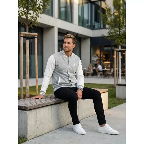  Pánska mikina ALTISPORT BYB/ALM002BB004 SVETLO ŠEDÝ MELIER 