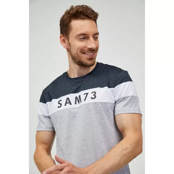  Pánske tričko SAM 73 KAVIX MT 815 ŠEDÁ SVETLÁ 