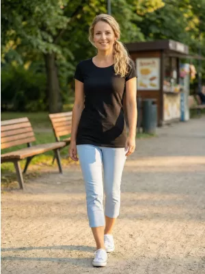 Dámske tričko ALTISPORT ZOLIA LSKX384 ČIERNA