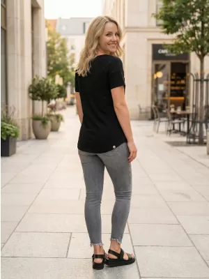 Dámske tričko KIXMI ODETTE ČIERNA