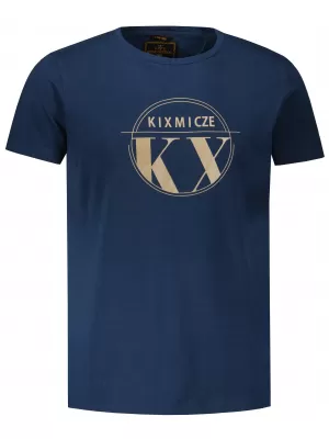 Pánske tričko KIXMI OCTAVIO TMAVO MODRÁ
