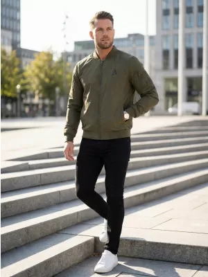 Pánska bomber bunda ALTISPORT BYB/ALM002BY045 KAKI