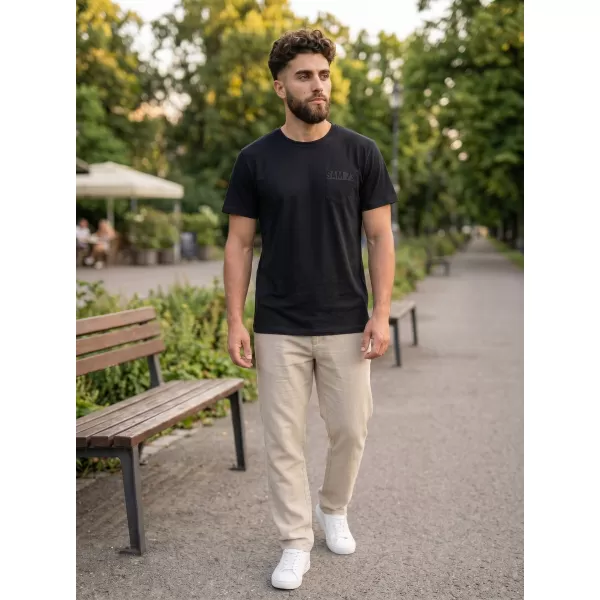  Pánske tričko SAM 73 QUARIP MT 812 ČIERNA 