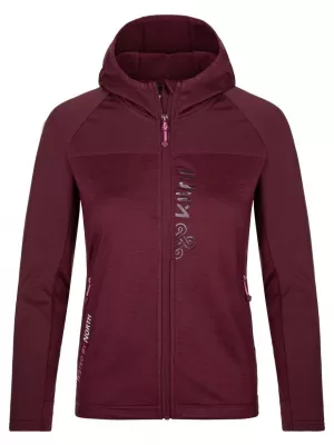Dámska mikina KILPI LAYANA-W SL0202KI TMAVO červená