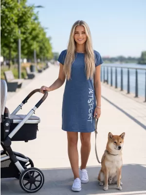 Dámske šaty ALTISPORT LYMA LSKX399 MODRÁ