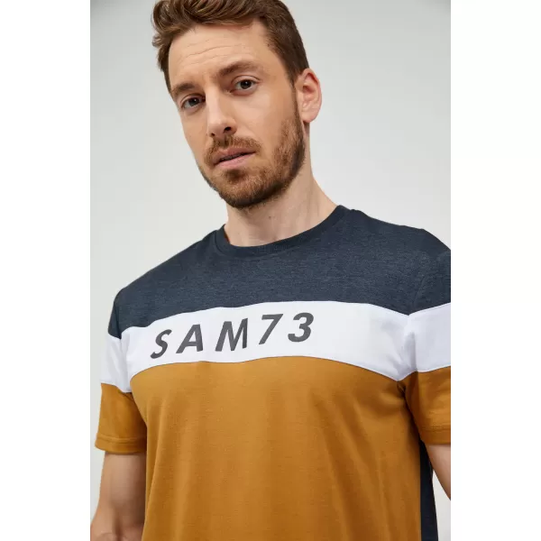  Pánske tričko SAM 73 KAVIX MT 815 SVETLO hnedá 