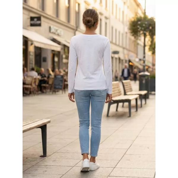 Dámske tričko s dlhým rukávom ALTISPORT CARRYOVER ALW137169 BIELA 